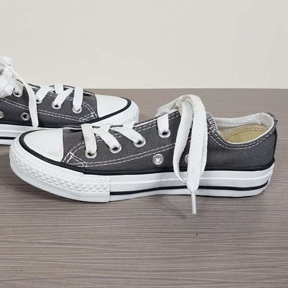 Converse Kids Chuck Taylor All Star Core Low-Top Sneakers Grey Size 12 (4-10 yr) - Picture 6 of 10